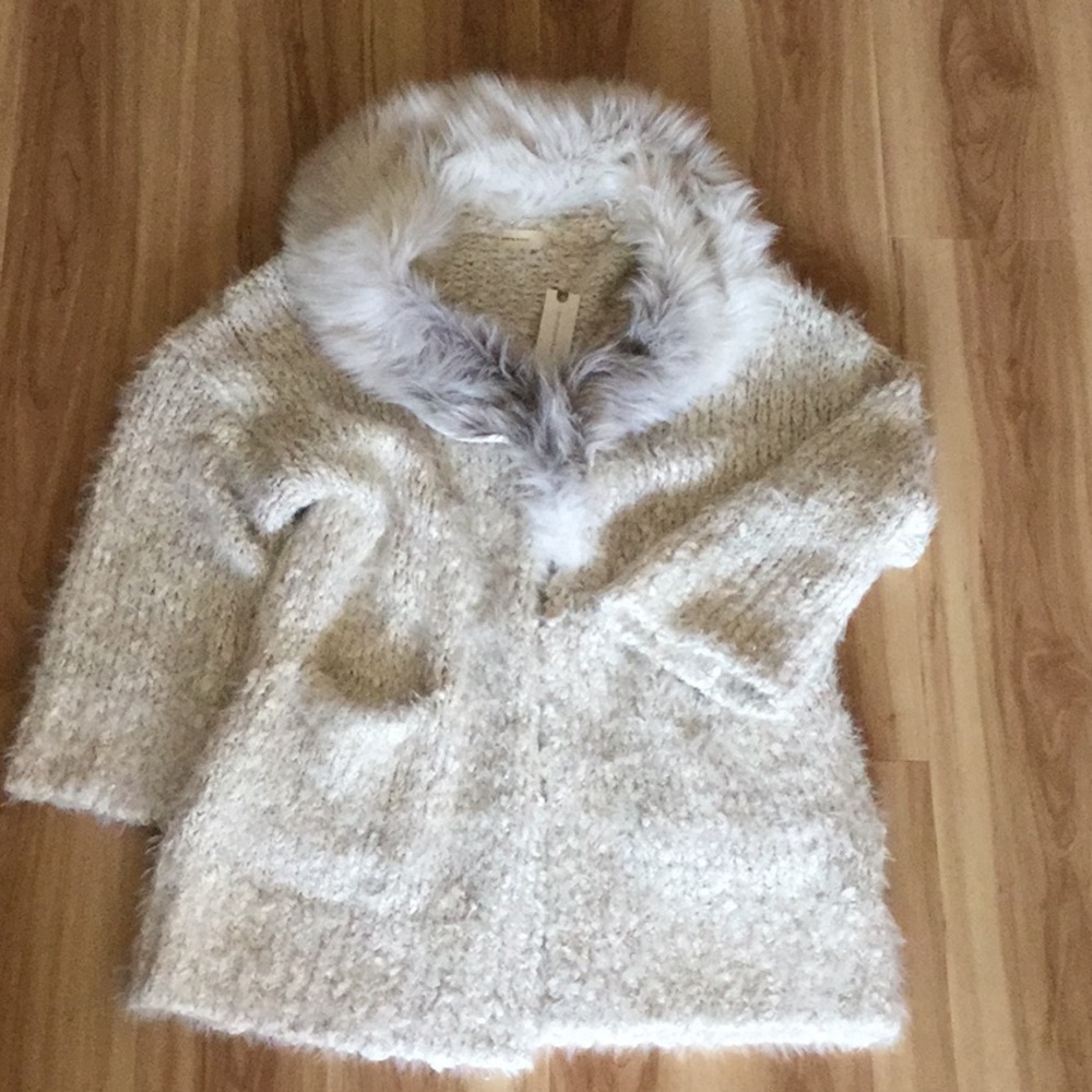 Anthropologie Sleeping on snow cardigan jacket